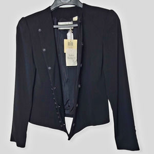 Dana Buchman Jacket Black Wool Lined Women's Size 4